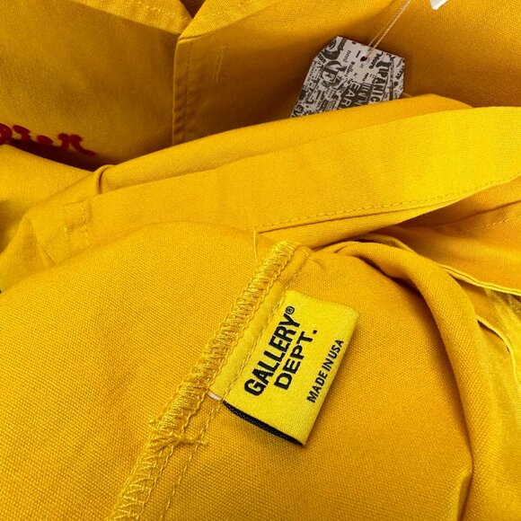 GALLERY DEPT. 2025 New Embroidered Logo Couple's Loose Denim Short-Sleeve Shirt - Picture 8 of 9